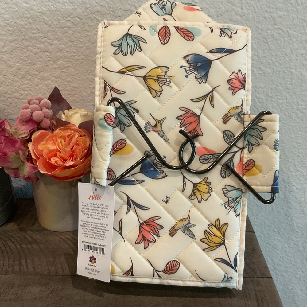 Lug Stowaway 5 Shelf Hanging Organizer Hummingbird Floral - Picture 2 of 6
